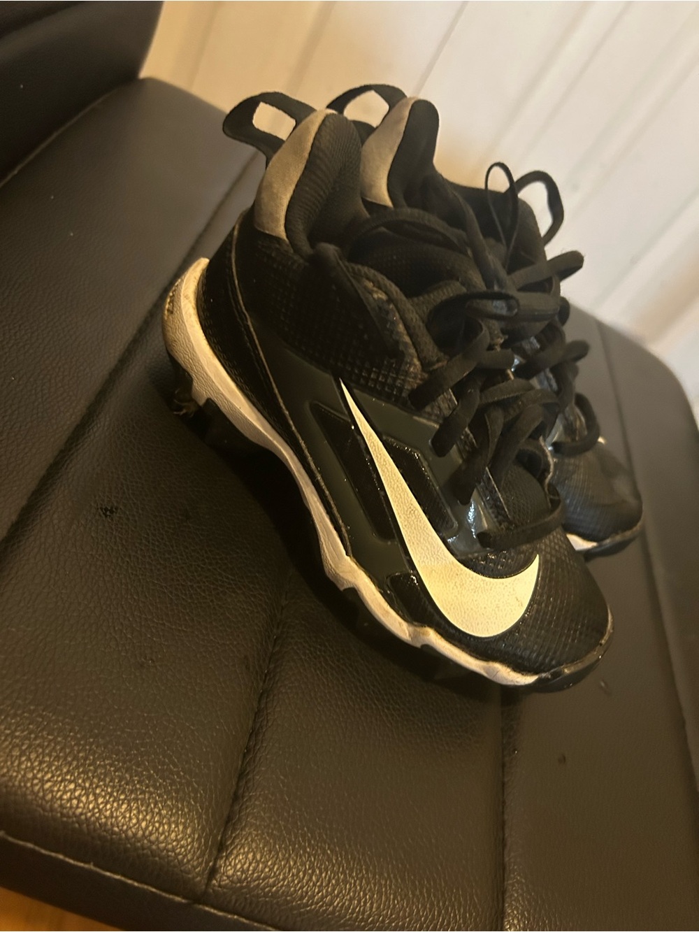 Nike Kids Black and White Athletic Sneakers